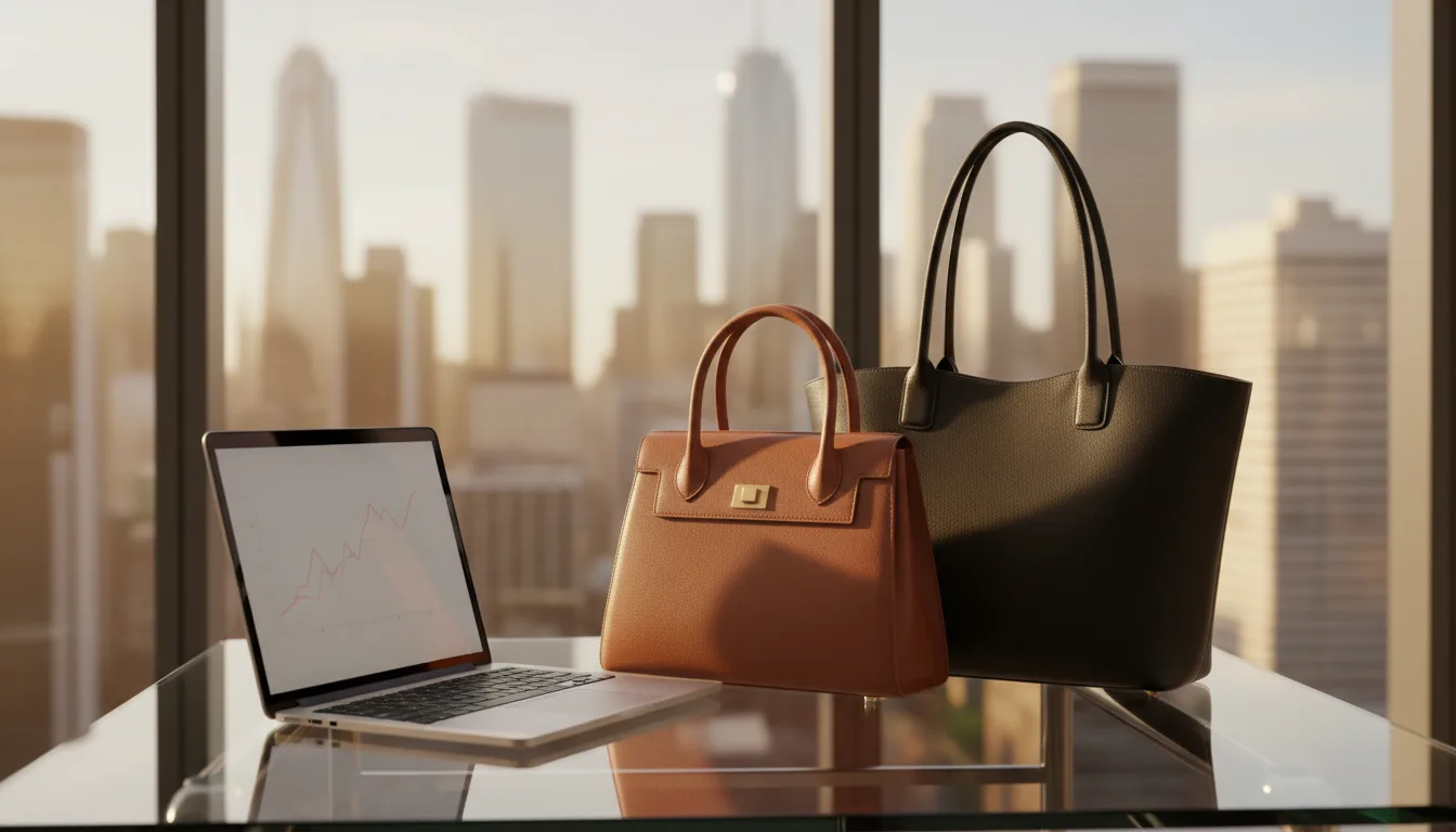 Luxury handbags for work and business settings