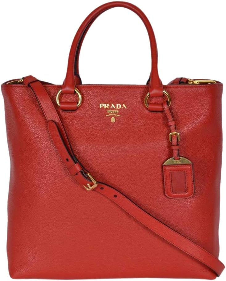 Prada Vitello Phenix Leather Shopping Tote