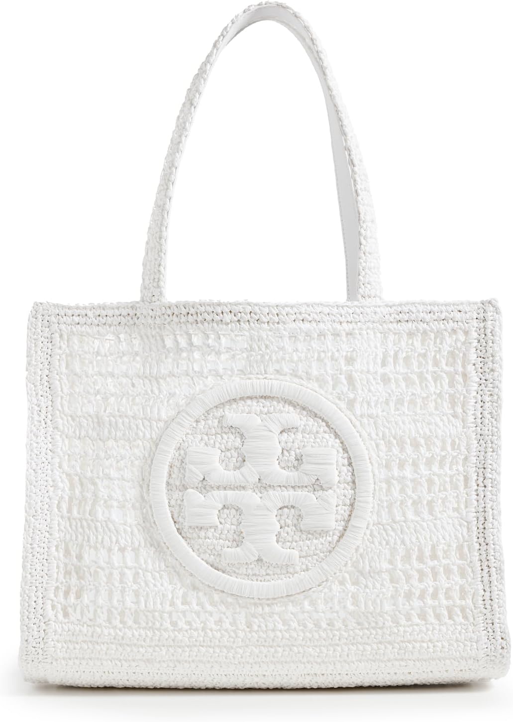 Tory Burch Ella Hand-Crocheted Tote in White