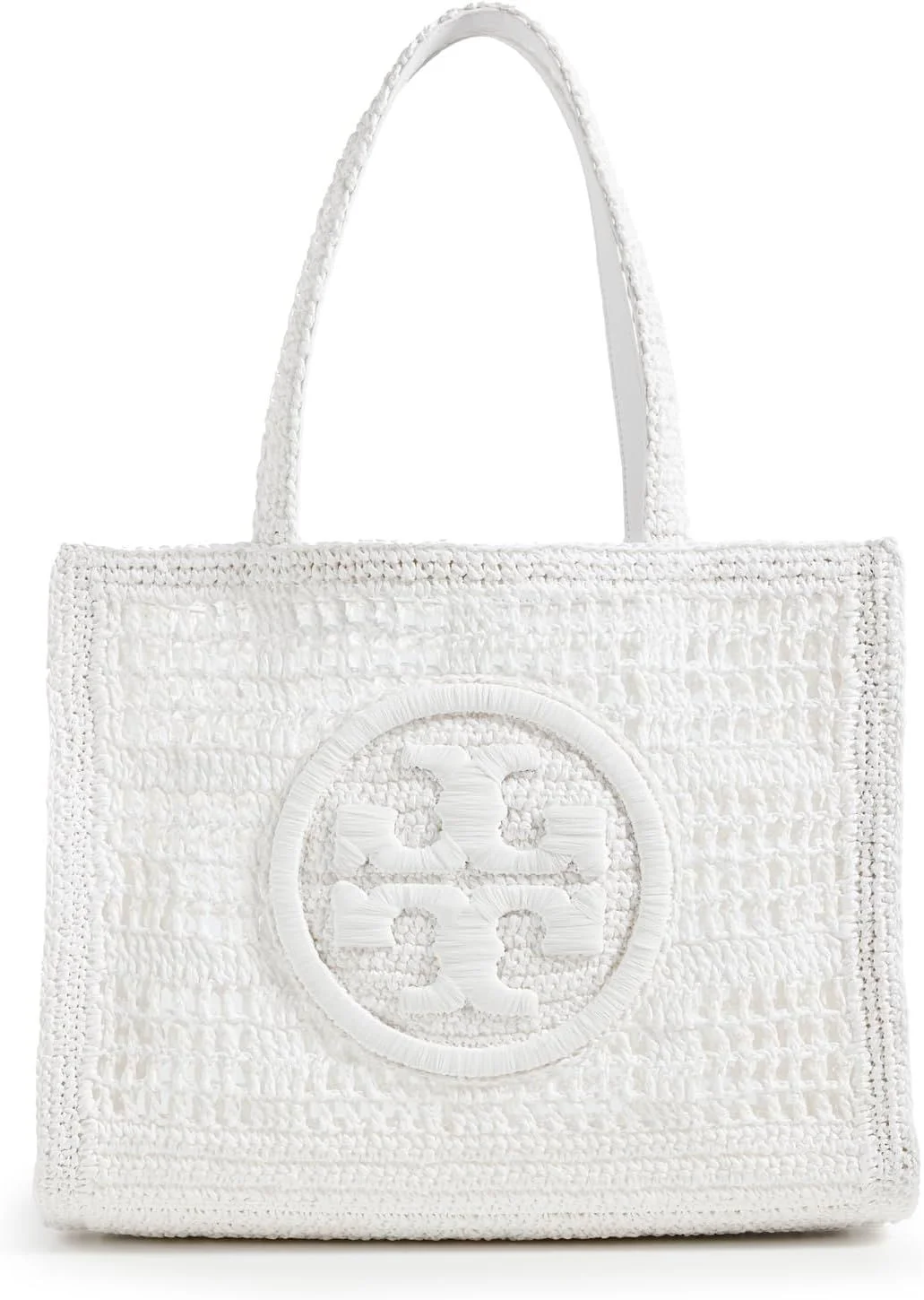 Tory Burch Ella Hand-Crocheted Tote in White