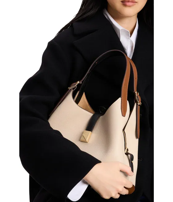 kate spade new york Deco Colorblocked Pebbled Leather